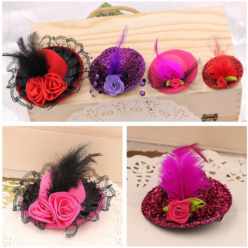 Женские аксессуары для волос M MISM милая шляпа с ленточкой вечерние заколки