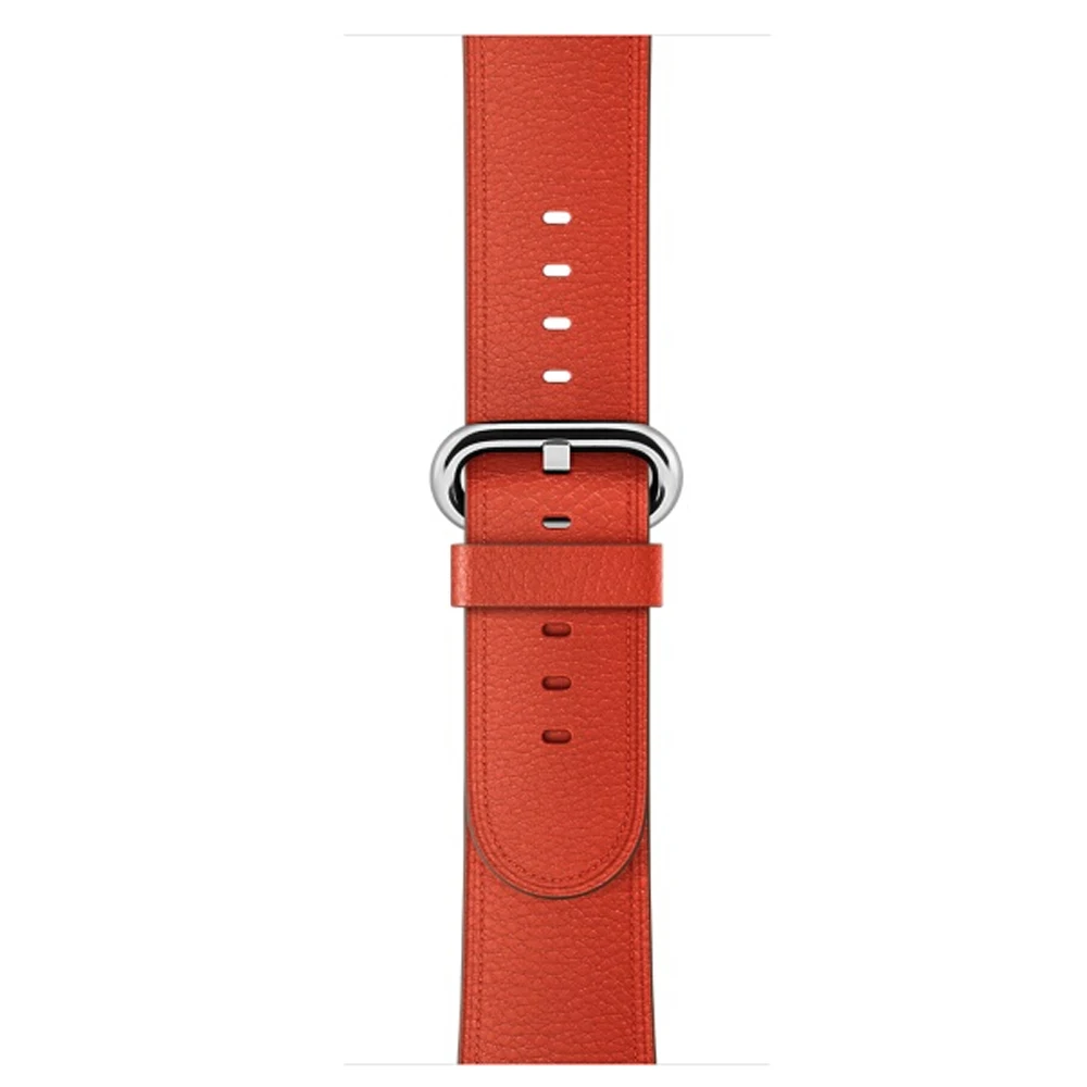 Классическая Пряжка из натуральной кожи для Apple Watch, сменная Классическая пряжка, ремешок для часов Apple Watch 38 мм и 42 мм