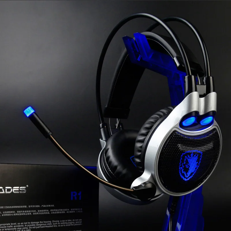 Игровые наушники SADES R1 профессиональная гарнитура для киберспорта компьютерные