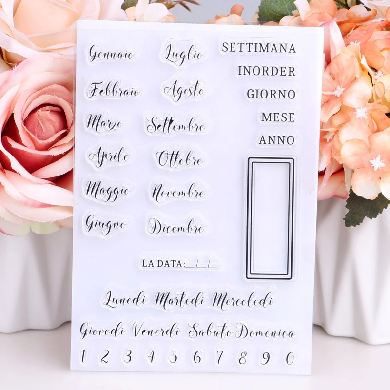 Голландский/буквенный прозрачный чистый силикон штамп DIY Скрапбукинг фото