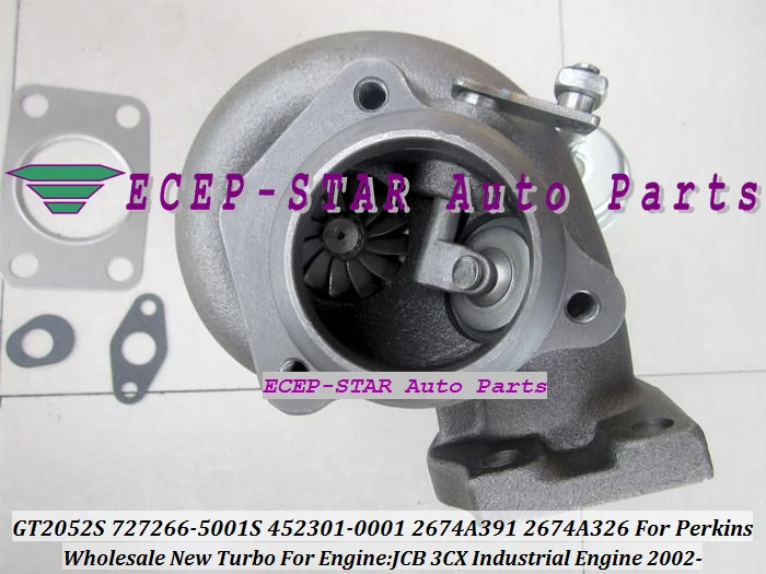 GT2052S 727266 5001S 452301 0001 2674A391 2674A326 Turbo для промышленного двигателя Perkin s JCB 3CX 2002 |turbo kit