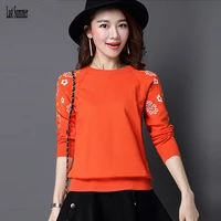 new fashion 2022 women autumn winter embroidery flower sweater pullovers casual warm female knitted sweaters pullover lady