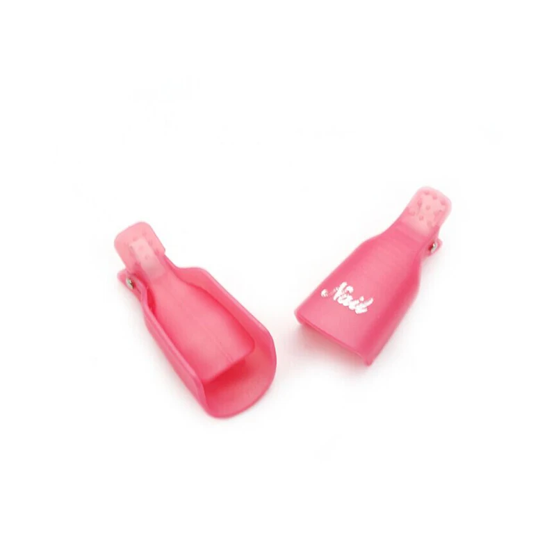 Пластик клипсы для отмачивания лак искусство впитывающийся Кепки зажим ногтей