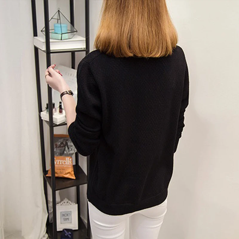 Женский вязаный свитер на весну и осень модная Свободная верхняя одежда с
