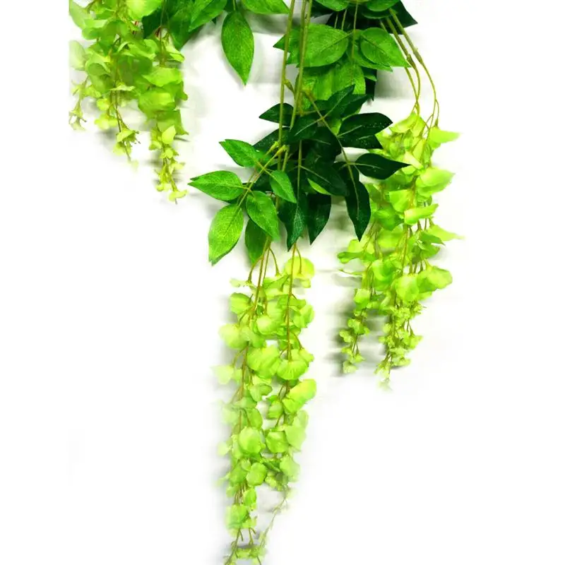 NICEXMAS искусственная шелковая Глициния венок из виноградных листьев имитация