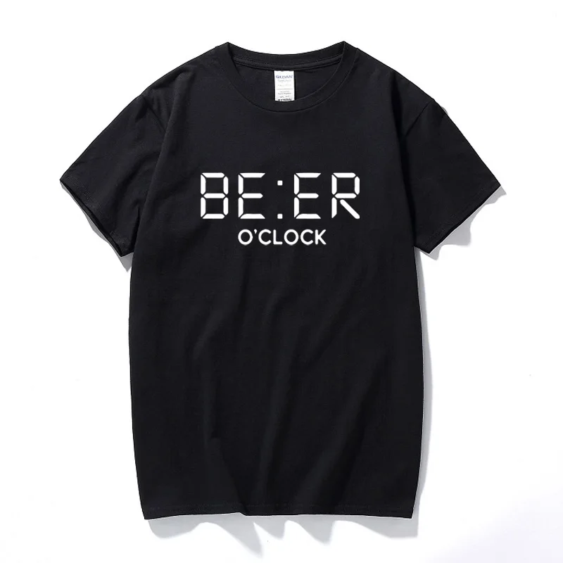 

New Summer Streetwear Funny beer hours Men T Shirt Camisetas Hombre Cotton Short Sleeves T-shirt Tops Novelty Unisex Tee shirt