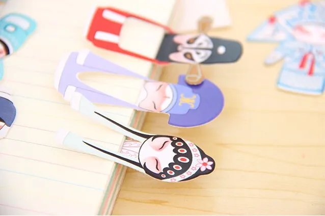 Новинка 2017 Классический китайский стиль милые бумажные закладки маркеры для