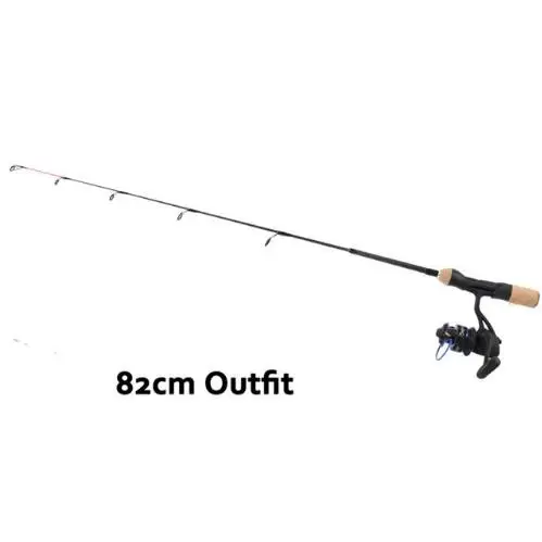 82cm rod reel kit Maximumcatch легкий 64/69/72 82 см IM7 углеродного волокна удочка для подледного лова спиннинговая Удочка с катушка блесна Айс джиг комбо - Цвет: 82cm rod reel kit