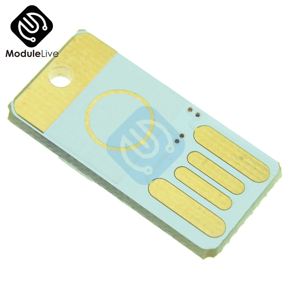 Мини USB 2 LED Портативный Ночной светильник белая модель двусторонний подключаемый