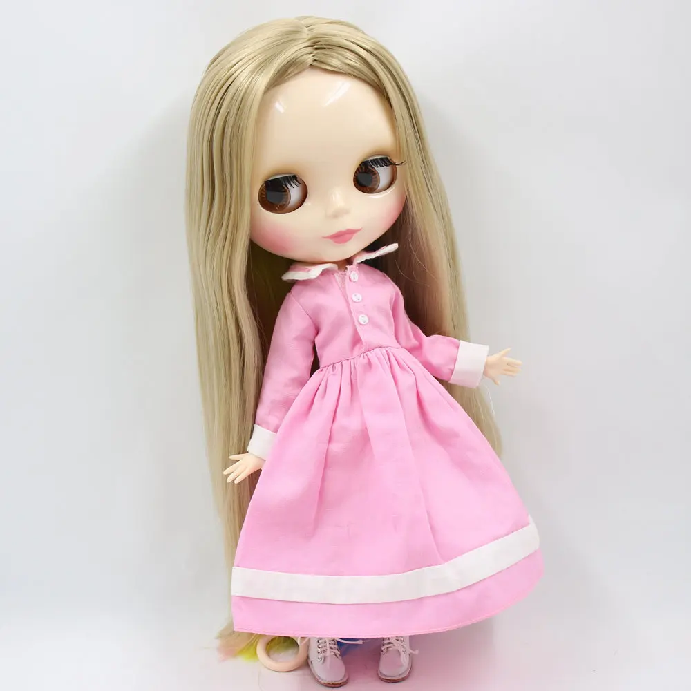 Ледяной телесного цвета фабрики Blyth кукольные нет. BL3227/3208/1010/6208/7216 Радуга волосы цвета блонд для наращивания шарнирное тело из белой кожи Neo 1/6 BJD