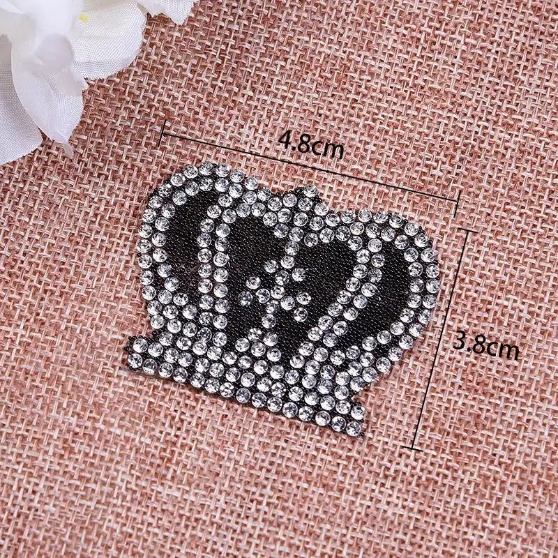 10 шт. вышивка в виде крыльев Ангела и лисы патчи для одежды с алмазными стразами