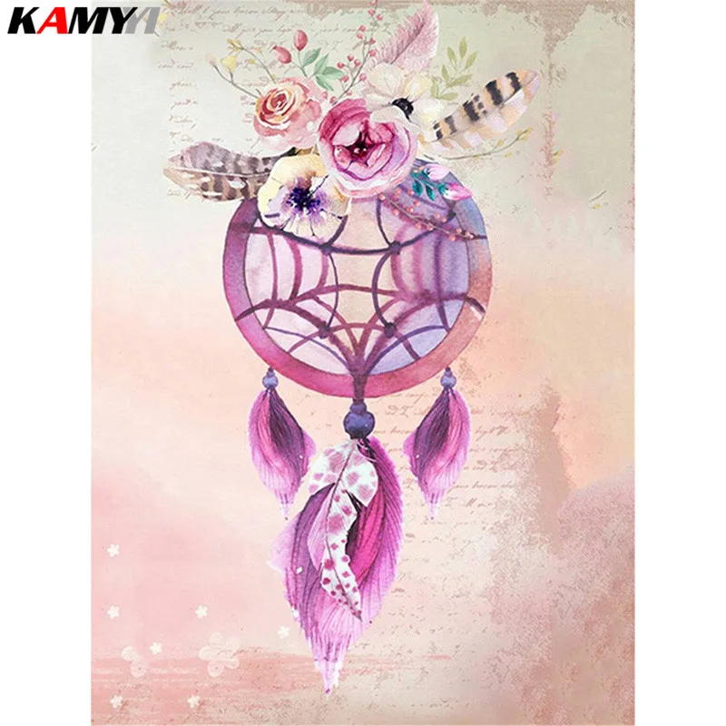 

Алмазная 5D картина KAMY YI с квадратными/круглыми стразами, для творчества, вышивка с цветами, 3D вышивка крестиком, мозаика, домашний декор, под...