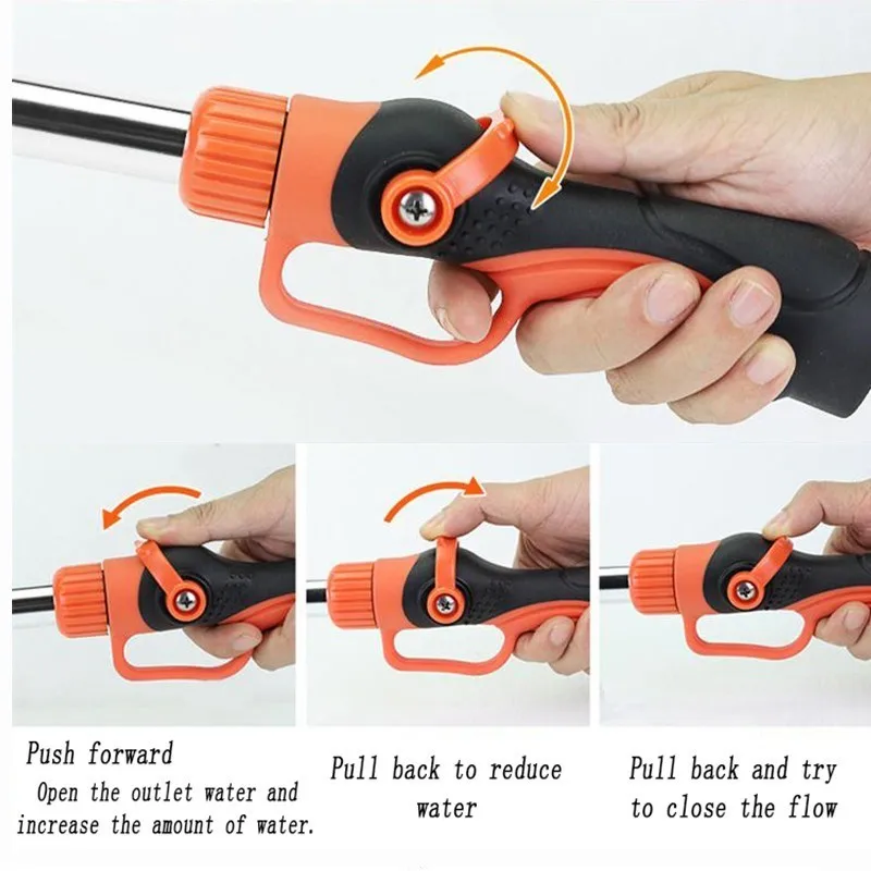Telescopic Long Pole Washer Water Gun Spray Durable Powerful High Pressure Power Water Gun Car Wash Jet Watering Kit