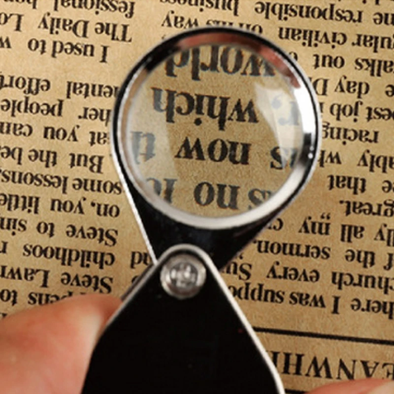 30X мини нержавеющей стали складные лупы серебряные ювелирные изделия тип нежный