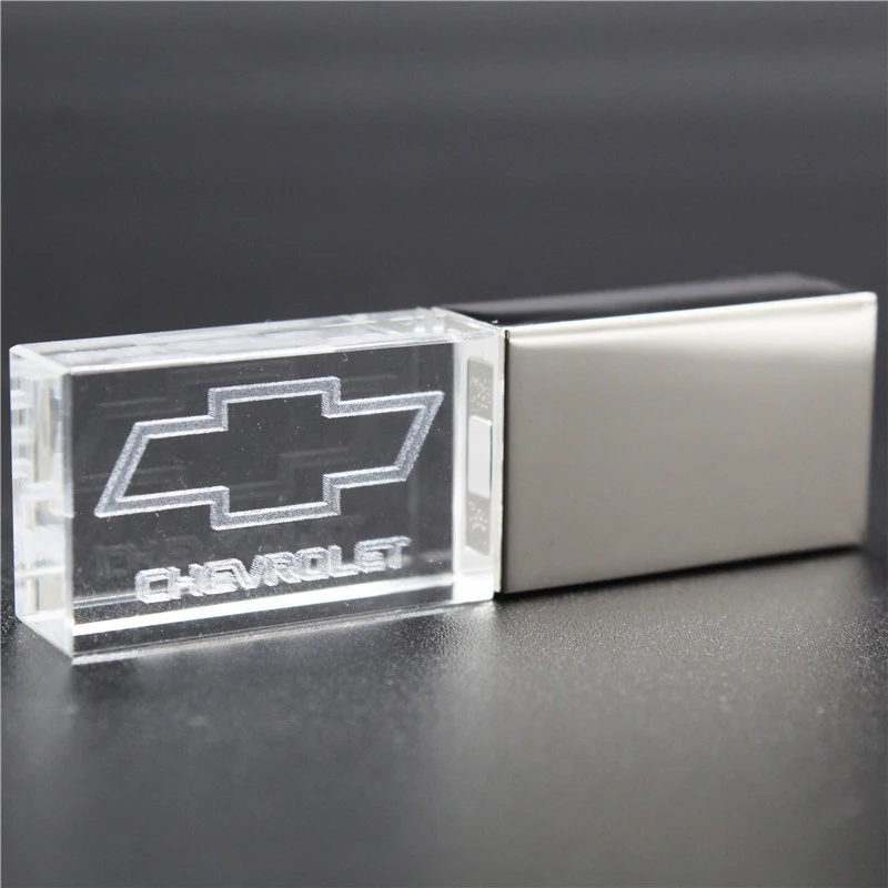 64GB usb2.0 металлический кристалл Chevrolet ключ модель автомобиля USB флэш-накопитель 4GB 8GB 16GB 32GB драгоценный камень ручка привода специальный подарок