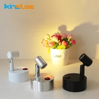 mini 3w aaa battery led spot lamp wireless jewelry store counter exhibition display wedding light movable and cabinet spotlight
