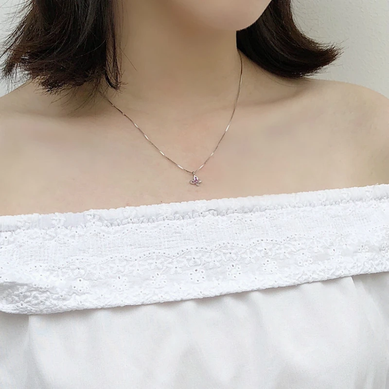 ZHUANGTAI Jewelry Настоящее стерлингового серебра 925 бабочки кулоны кубического