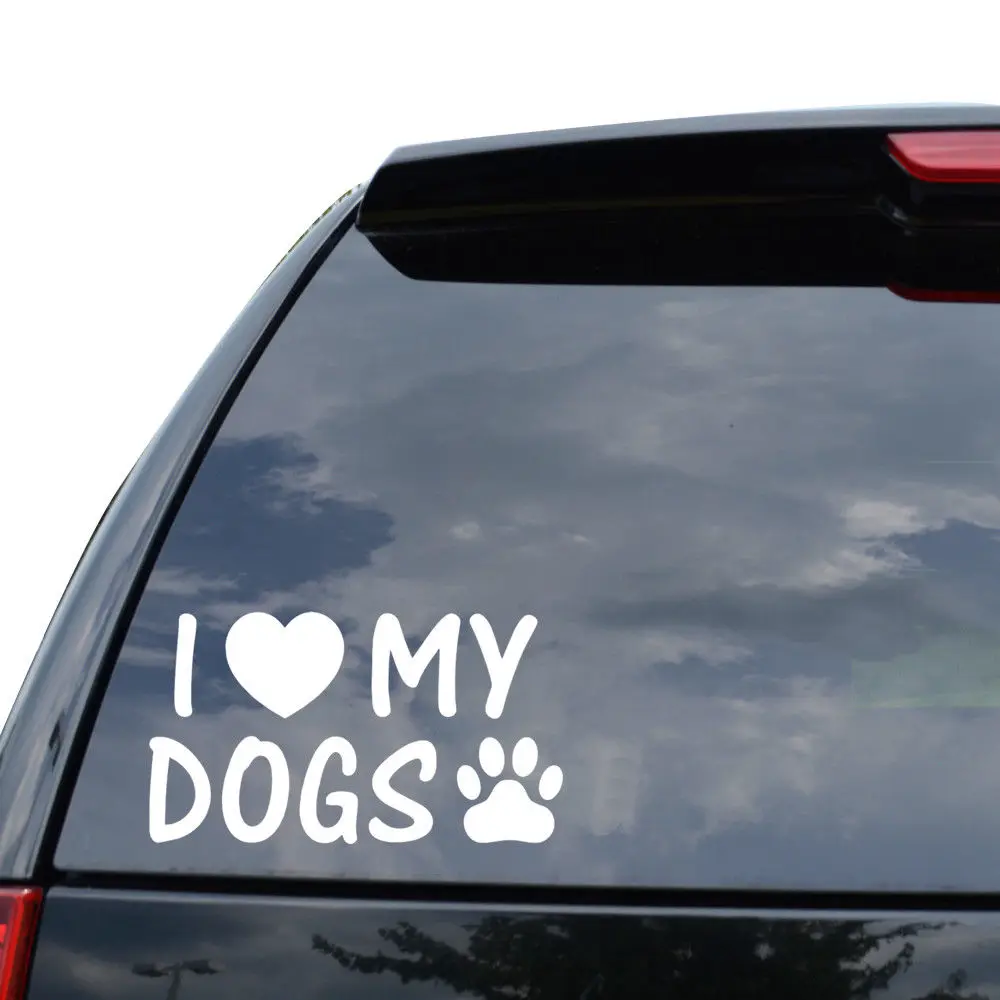 15*8 4 см наклейка с надписью I Love My Dogs Paw автомобиль грузовик мотоцикл милые и