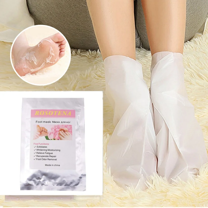2 шт./пара UExfoliating маска для ног педикюрные носочки пилинг для средства ухода за кожей стоп маска для ног, удалить омертвевшие чешуйки кожи каблук маска для пилинга ступней P1
