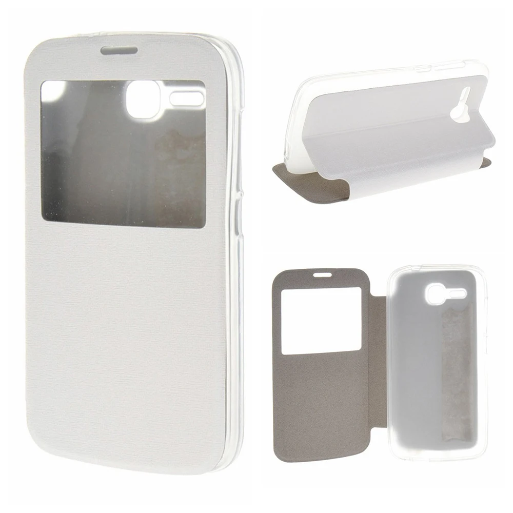 Окно из искусственной кожи 5.0For huawei Y600 чехол для huawei Ascend Y600 Y600-U20 чехол для задней панели сотового телефона чехол