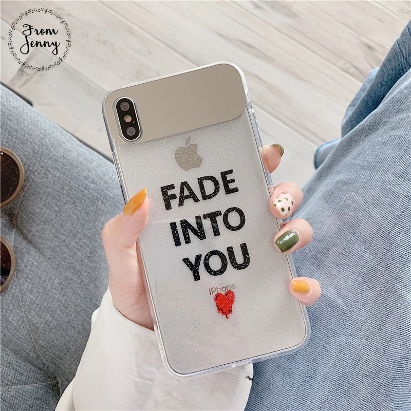 Простой чехол для телефона с английскими буквами от Jenny iPhone x xr xs max 6 6s 7 8 Plus Love Makeup