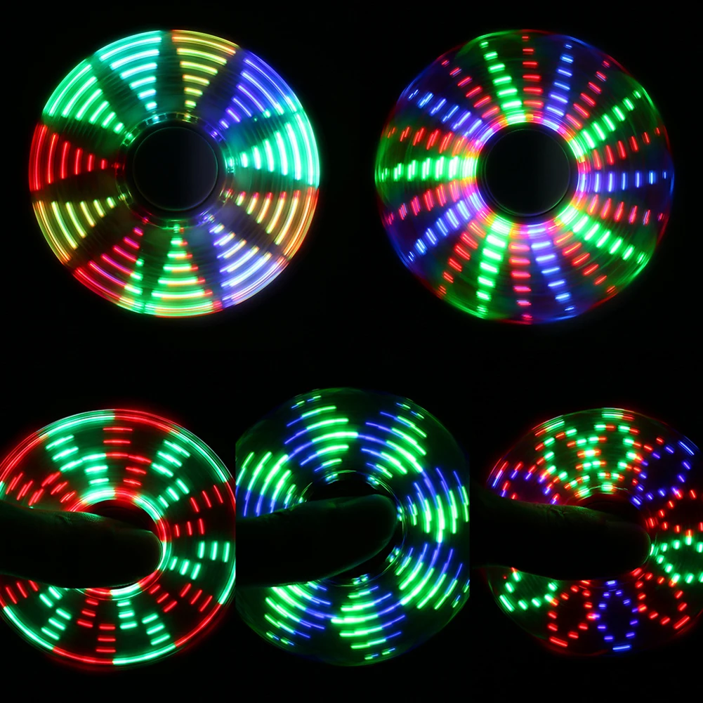 Светодиодный вспышки света изменение Непоседа ручной Spinner пальцев гироскопа