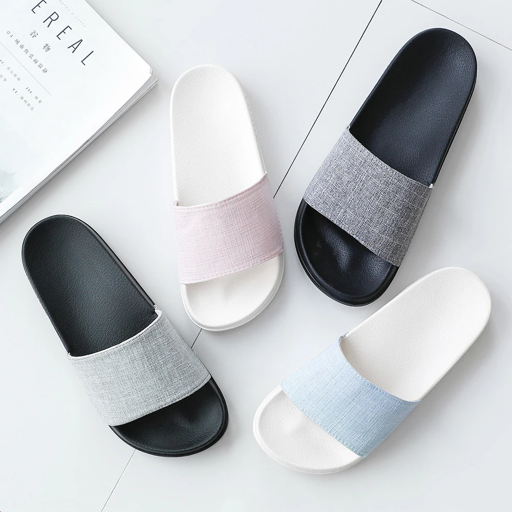 POSEE/пляжные шлепанцы для улицы Однотонные домашние тапочки купания Женские