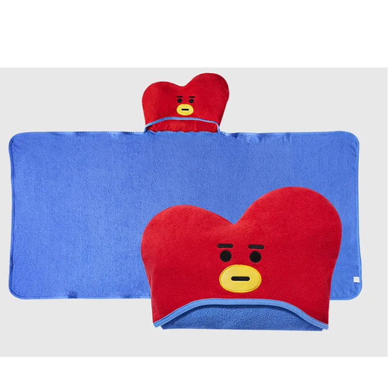 BTS плюшевые игрушки Костюмы Толстовка Полотенца s Cooky TATA 150 см * 80 Ванна мягкая