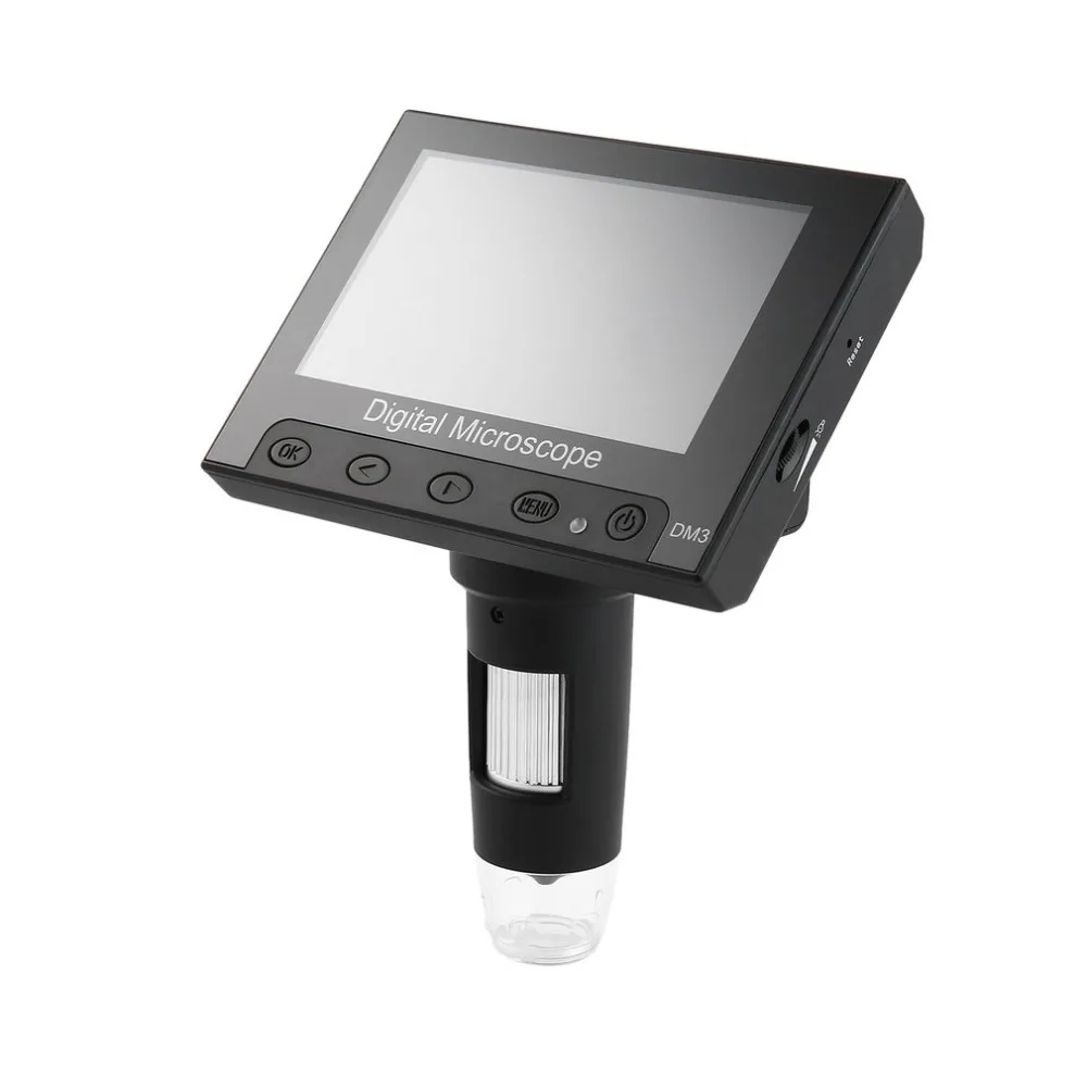 1000X USB lcd электронный микроскоп цифровой видео камера 4 3 дюймов HD O светодиодный