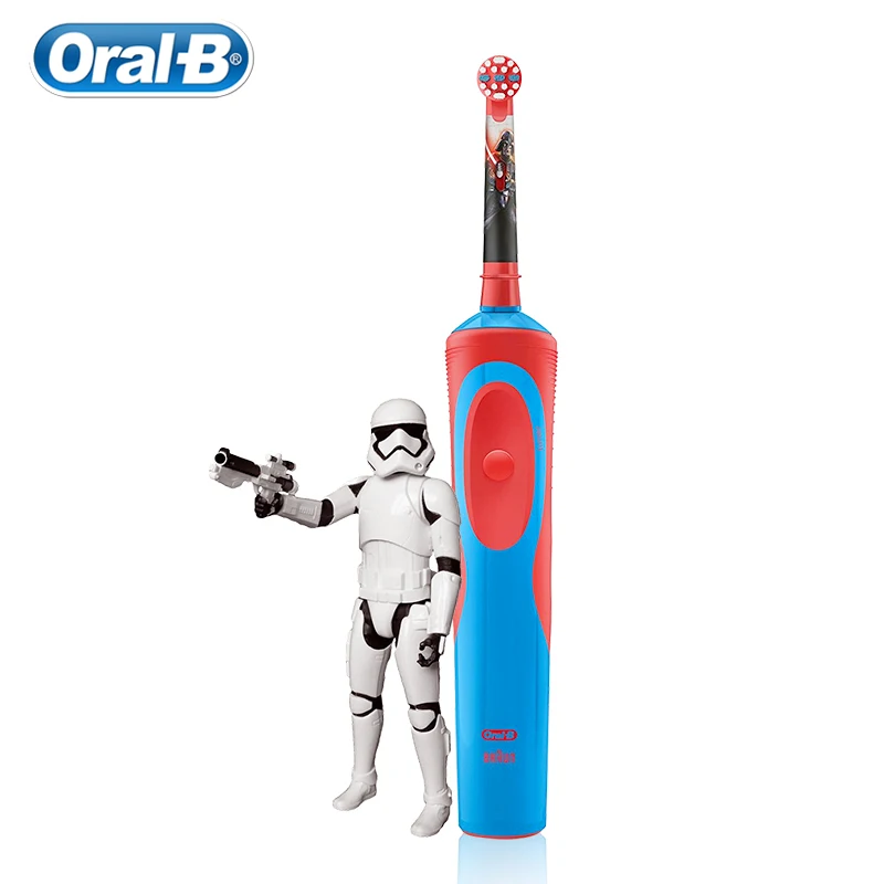 Электрическая зубная щетка Oral B для детей Глубокая чистка зубов крошечная