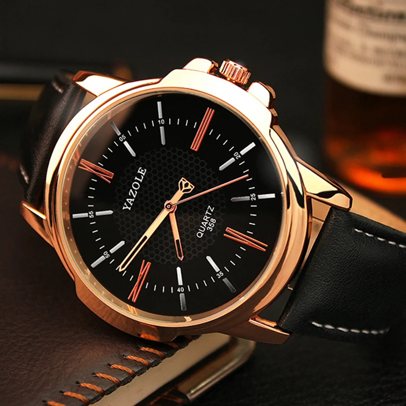 2017 Топ люксовый бренд розовое золото наручные часы Для мужчин известный мужской