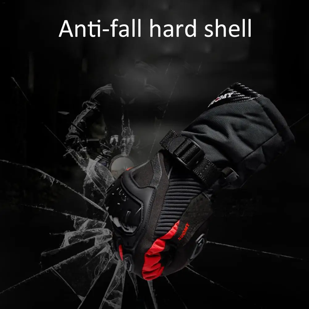 Мужские мотоциклетные перчатки 100% водонепроницаемые ветрозащитные теплые