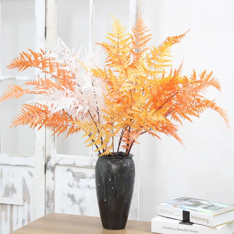 Искусственный папоротник трава зеленые растения искусственный персидские листья цветок настенные