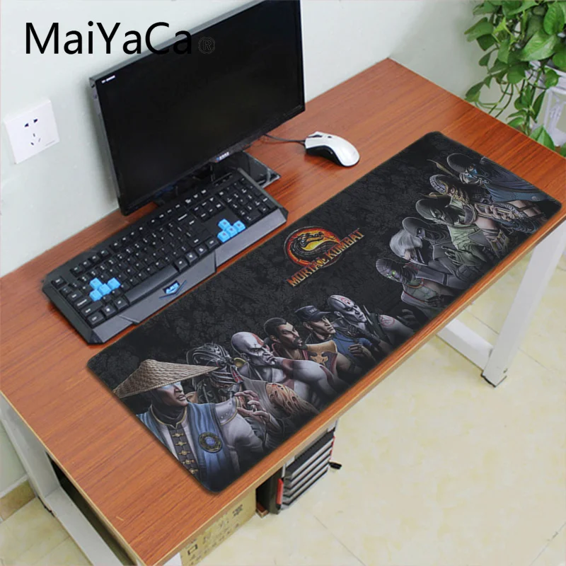 Резиновый прочный Настольный коврик для мыши Maiyaca mortal kombat с логотипом большой