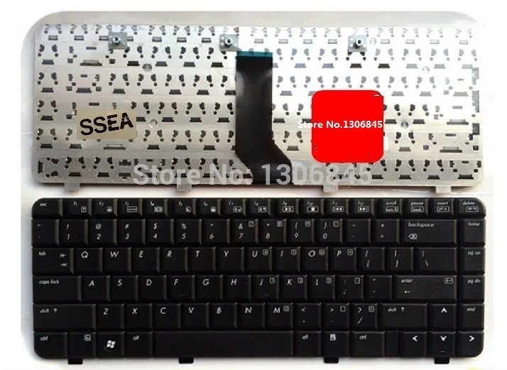 Новая английская клавиатура SSEA для ноутбука HP DV2000 DV2700 V3000 черная | Компьютеры и