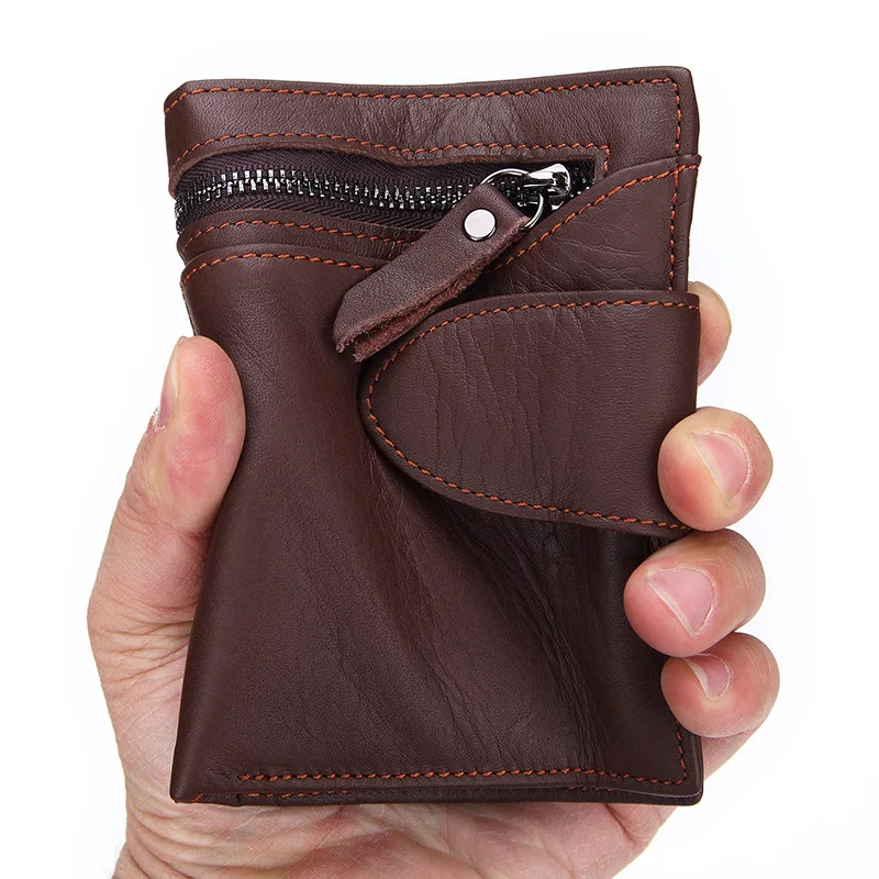 LEE PRINCESS New Wallets Genuine Leather Military Male Small Purse Mini Money Bag Cowhide Zipper Round Man Purses Mens Wallet | Багаж и