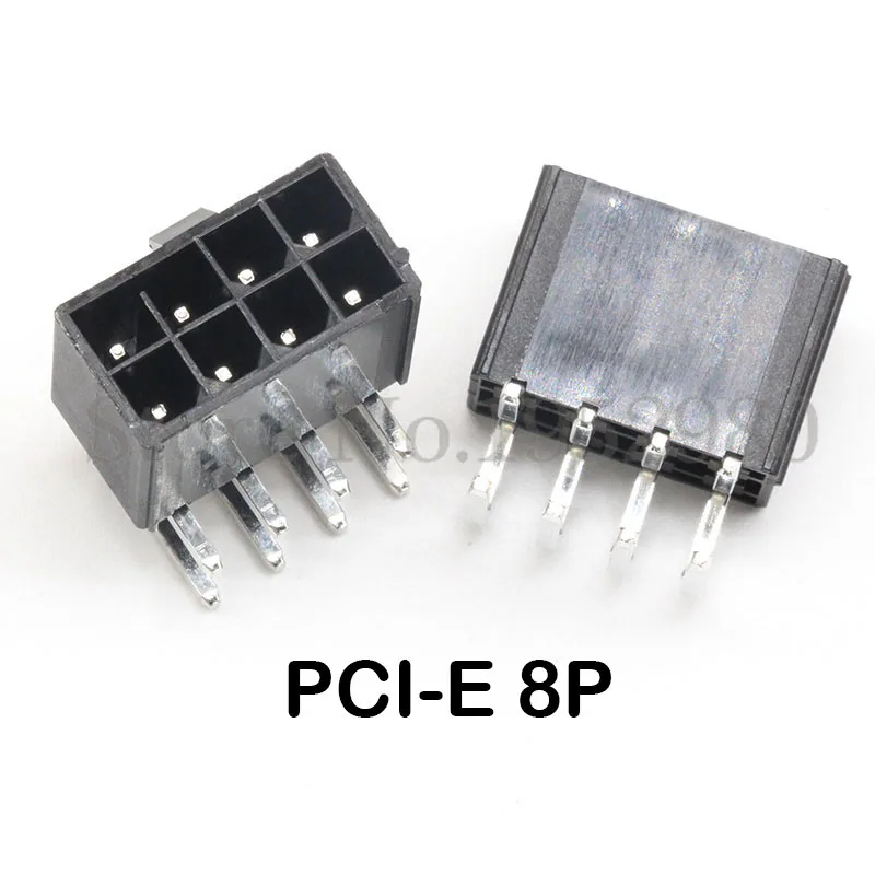 20 компл. 4 2 мм разъем PC компьютер Видеокарта PCI E GPU 8Pin 5557 изогнутая игла гнездо +