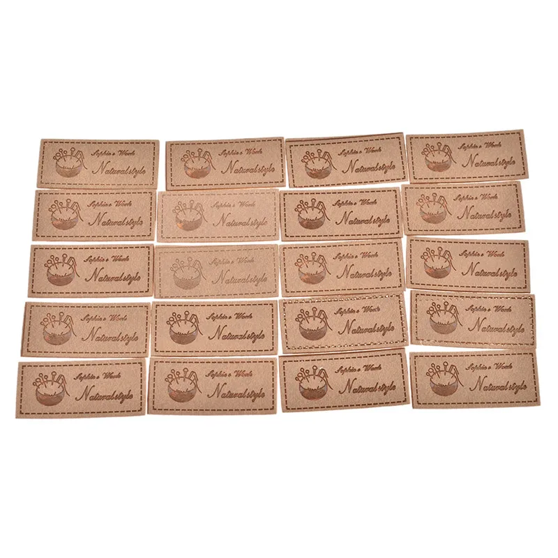 20 шт. этикетки из искусственной кожи для одежды ручной работы сумок обуви Швейные