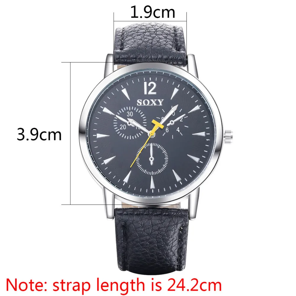 

Quartz Men Watches Fashion & Casual Luxury Brand SOXY Leather Watch Elegant Sports Wristwatch relojes masculine relogio saati