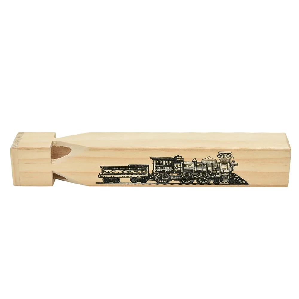 

1 Pc Funny Gift Toys for Kids Children Wholesale Practical Wooden Musical Train Whistle Music Toy