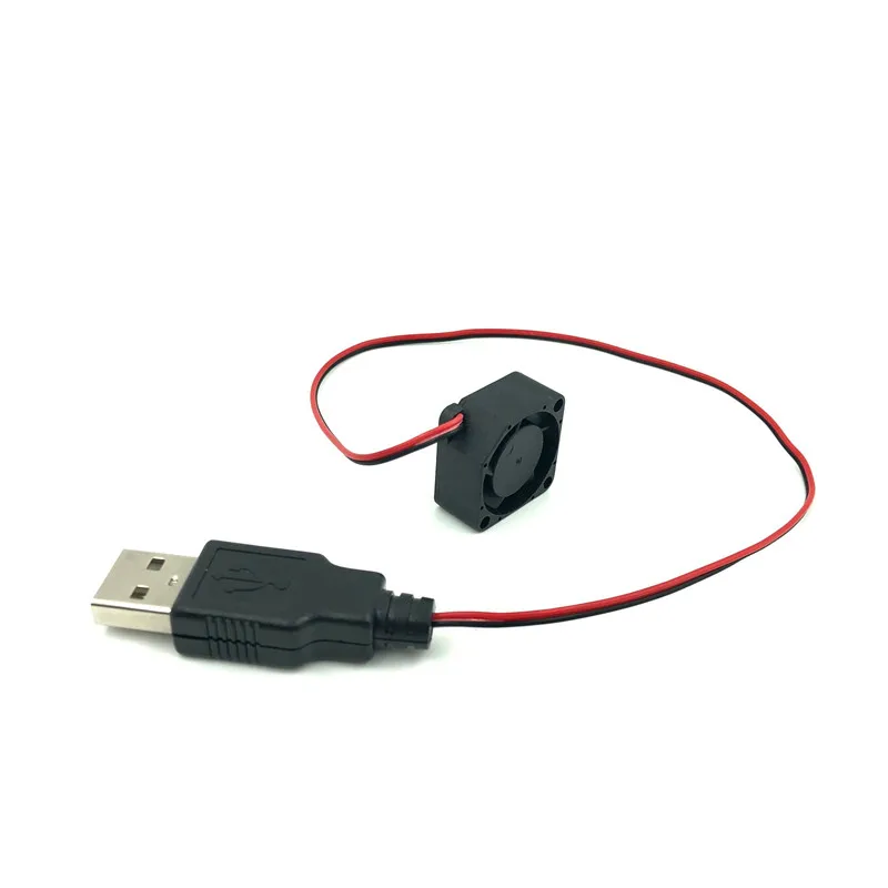 5V with USB 28CM 2010 20 мм Мини охлаждающий вентилятор для ноутбука 12 в 5 В высокая скорость 19214 об/мин тихий 2 см микро DC бесщеточный вентилятор масляный подшипник 20x20x10 мм - Цвет лезвия: 5V with USB 28CM