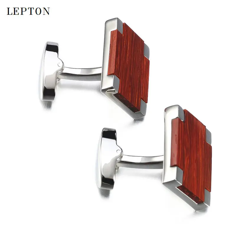 Роскошные деревянные Запонки по низкой цене для мужчин высококачественные