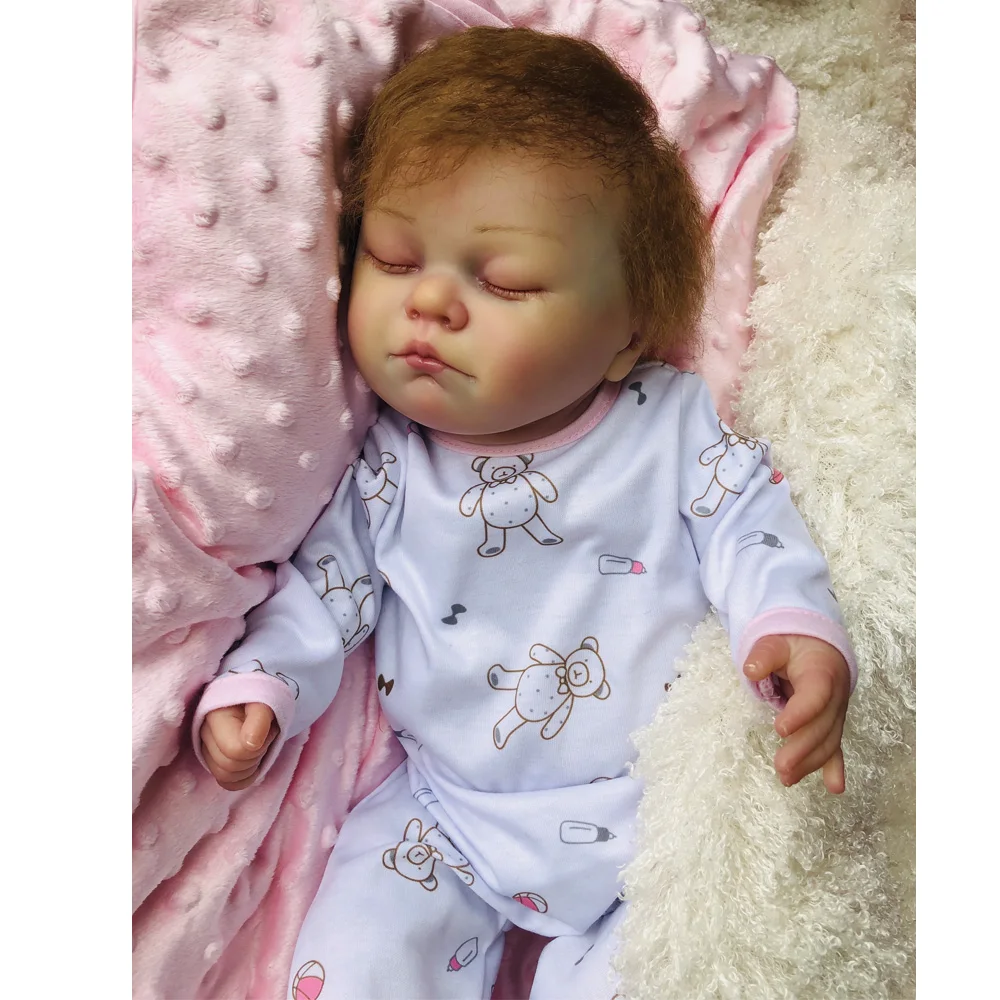 Высокое качество Bebe Кукла реборн 20 дюймов полный силиконовый винил reborn baby doll кровеносный сосуд яркие богатые картины Julie для коллекции