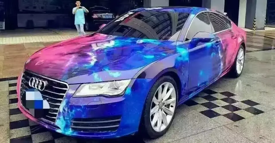 Galaxy виниловые печатные наклейки для автомобиля стильные графические из фольги с