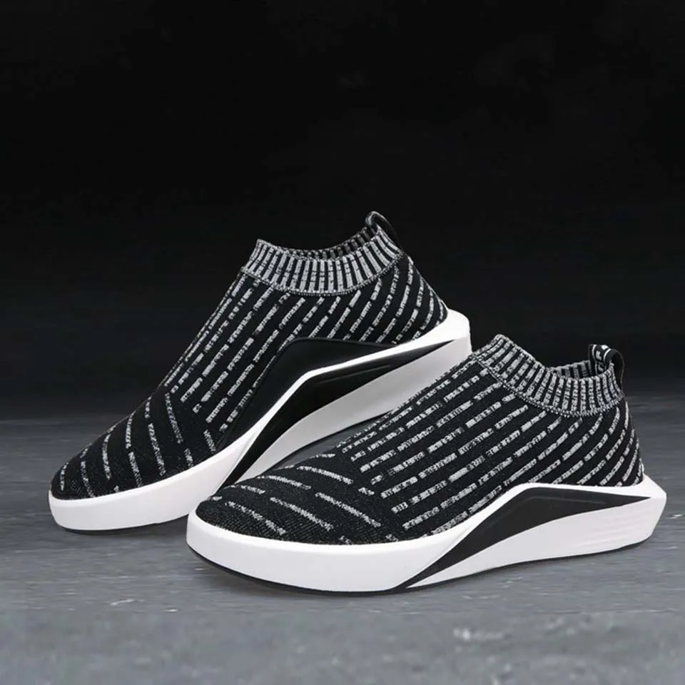 Meixi men's sock flyknitlys running shoes for men summer sneakers male sport man 2017 zapatillas | Спорт и развлечения
