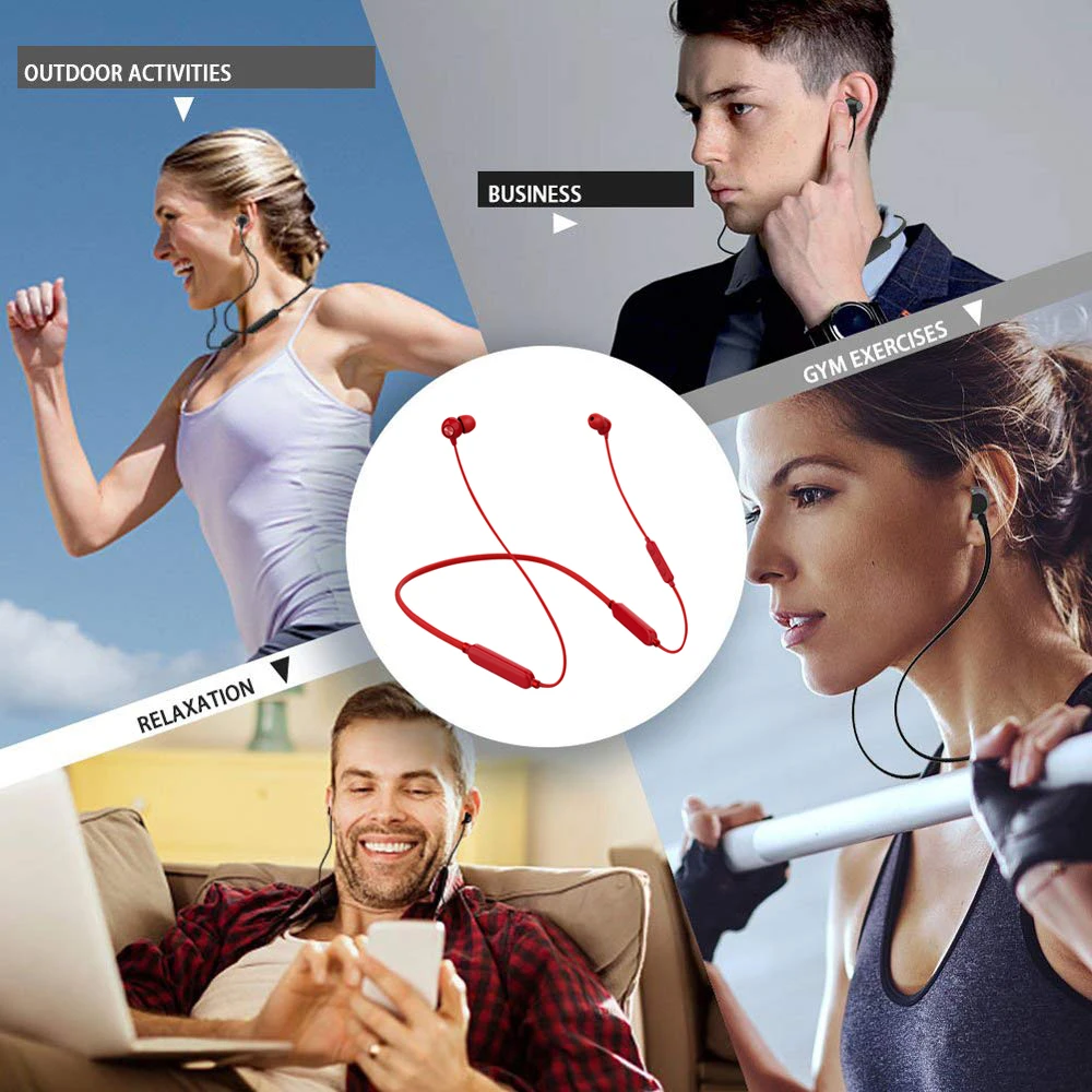 Lenue S1 магнитные беспроводные наушники Bluetooth головные уборы IPX 5 влагоустойчивые с