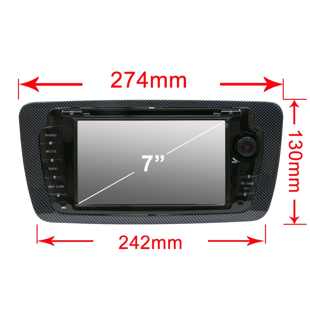 Owtosin автомобильный Радио Мультимедиа Видео плеер навигация GPS Android 9 0 для SEAT Ibiza 2009