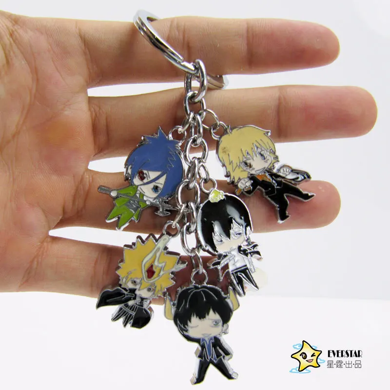 XA385 Аниме Hitman Reborn кольцо для ключей Vongola Famiglia фигура куклы брелок кулон ювелирные изделия аксессуары Новинка мультфильм anneau брелки porte clef - Цвет: XA385