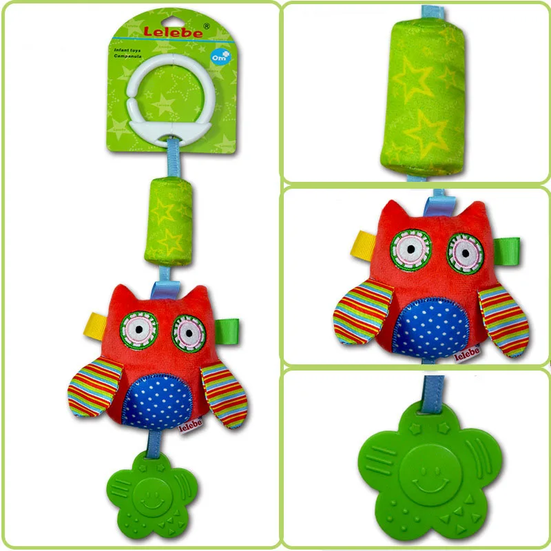 

Best Selling Soft Bell Baby Soothing Toy Baby Stroller Doll Rattle Cartoon Animal Baby Toy Baby Accessories
