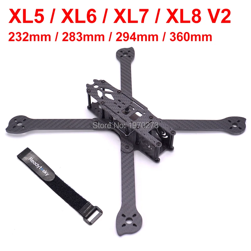 3K полностью из углеродного волокна XL5 V2 232 мм XL6 283 XL7 294 XL8 360 True X 5 6 7 8 дюймов FPV рама